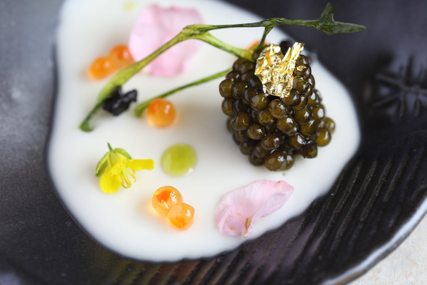 OCEAN PANNA COTTA WITH CAVIAR
