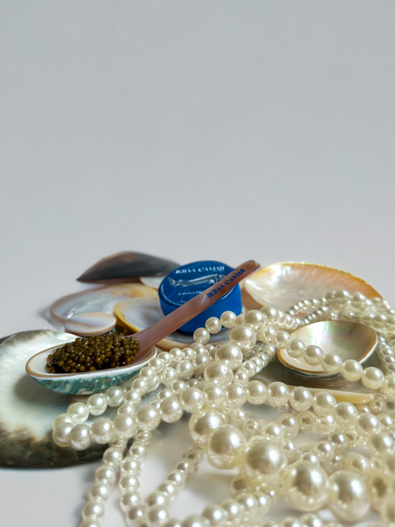 Mini Mother of pearl plate and spoon